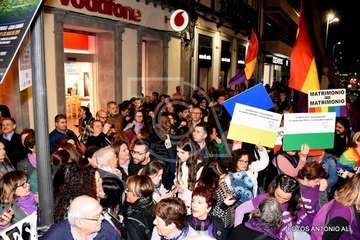 Telde se suma a la manifestación por la Igualdad (Foto Antonio Alí y TA)